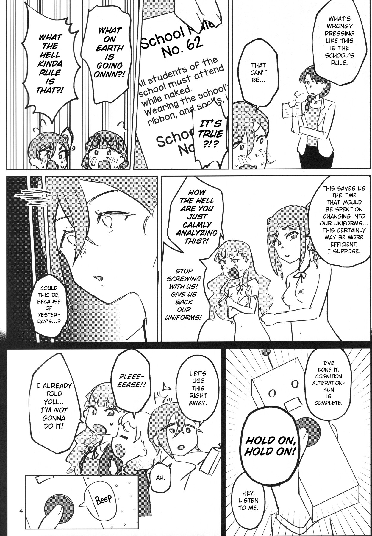 Hentai Manga Comic-Going to School Naked is the Standard-Read-5